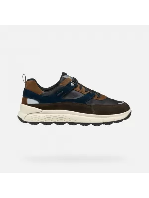 Pánske tenisky GEOX SPHERICA 4X4 B ABX G011290 TMAVO HNEDÁ