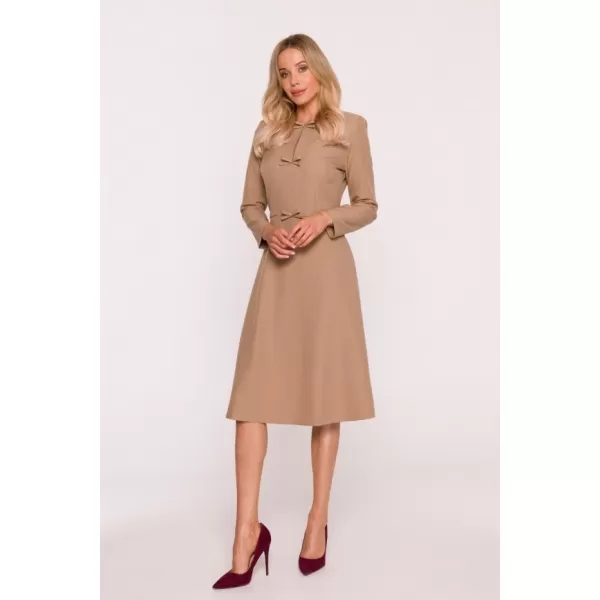  Šaty STYLOVE S413 BÉŽOVÁ 