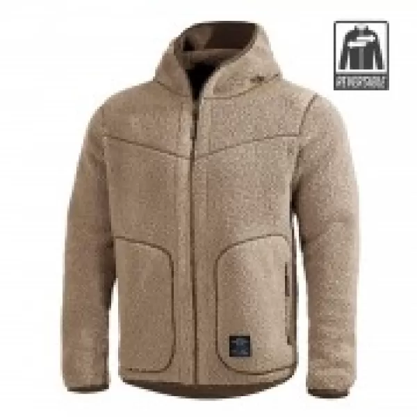  Fleecová mikina PENTAGON IANOS SHERPA 2 K09057 KHAKI/RAL7013 
