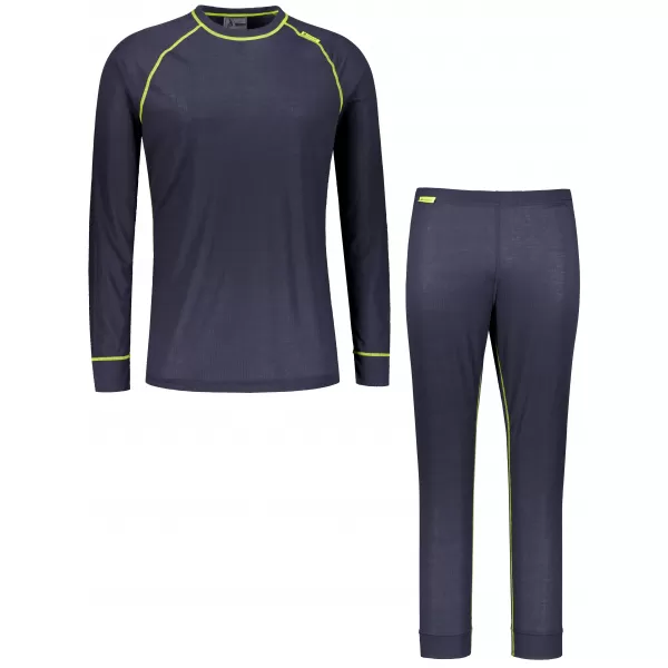  Pánsky termo set ALTISPORT GAIN TMAVO ŠEDÁ/LIMETKOVÁ 