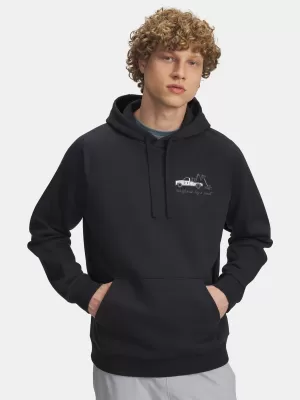 Pánska mikina UNDER ARMOUR UA RIVAL FLEECE HBR LOGO HD 6003955-001 ČIERNA