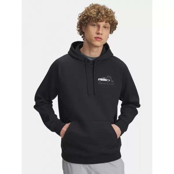  Pánska mikina UNDER ARMOUR UA RIVAL FLEECE HBR LOGO HD 6003955-001 ČIERNA 