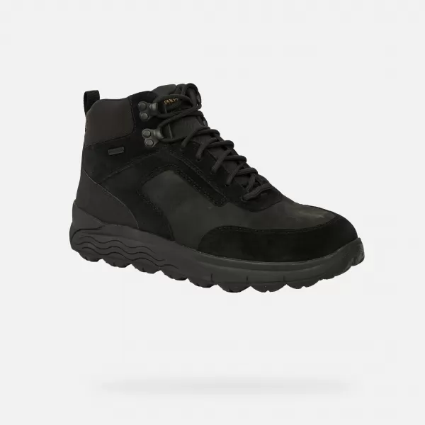  Pánske topánky GEOX SPHERICA 4X4 B ABX G011180 ČIERNA 
