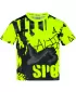 Detské prémiové funkčné tričko ALTISPORT VOJ/ALK076TR01 ČIERNA/FLUO ŽLTÁ