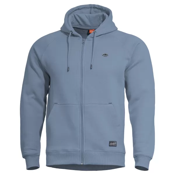  Mikina PENTAGON PHAETON HOOD ZIP SWEATER K09021 ÚSVITOVÁ MODRÁ 