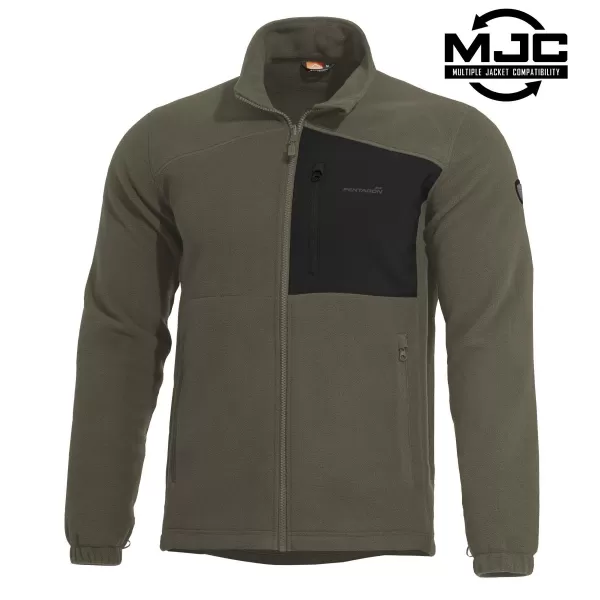  Pánska mikina PENTAGON ATHOS 2.0 MEN΄S FLEECE JACKET K08047 HNEDÁ ŠEDÁ 