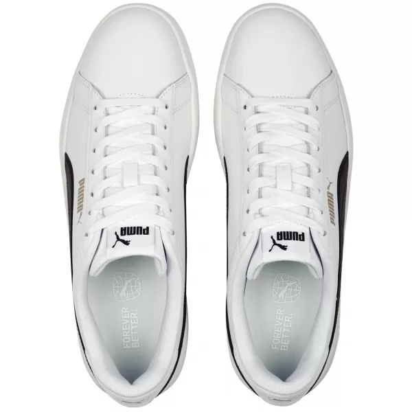  Pánske topánky PUMA SMASH 3.0 L 39098703 PUMA WHITE/BLACK/GOLD/SLONOVINA 