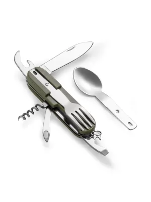 Príbory PENTAGON OLAF CAMPING UTENSILS D19005 OLIVOVO ZELENÁ