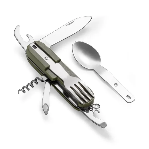  Príbory PENTAGON OLAF CAMPING UTENSILS D19005 OLIVOVO ZELENÁ 