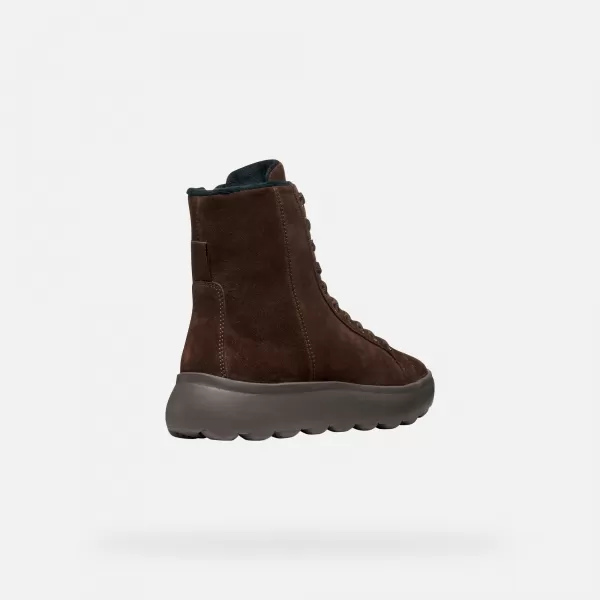 Dámske topánky GEOX SPHERICA EC4.1 G009293 TMAVO HNEDÁ 