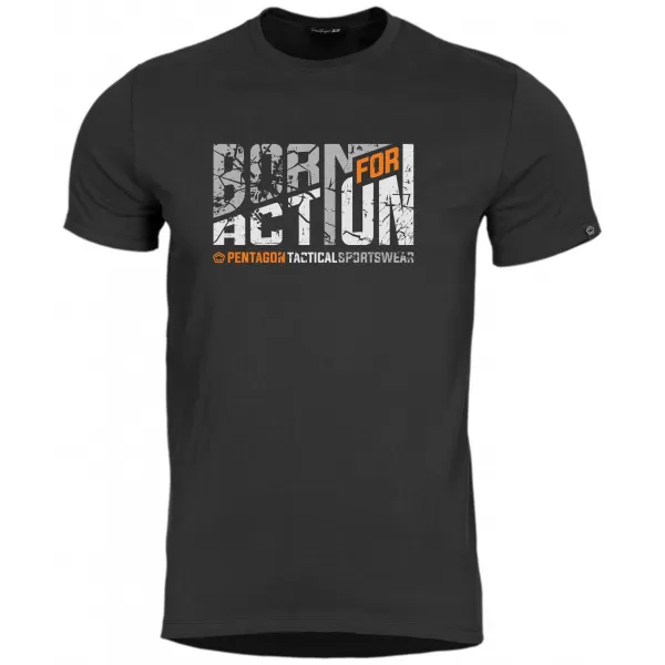  tričko PENTAGON AGERON BORN FOR ACTION K09012 ČIERNA 