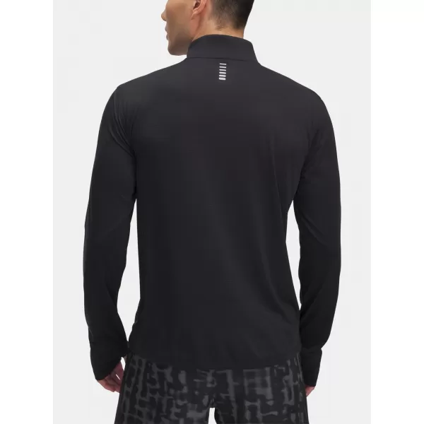  Pánske tričko UNDER ARMOUR UA LAUNCH 1/4 ZIP 6005542-001 ČIERNA 