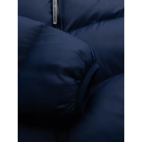  Pánska bunda OMBRE OM-JAHP-0303 NÁMORNÍCKA MODRÁ 