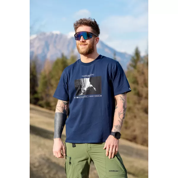  Tričko NORDBLANC ALONE NBSMT8149 MODRÝ 