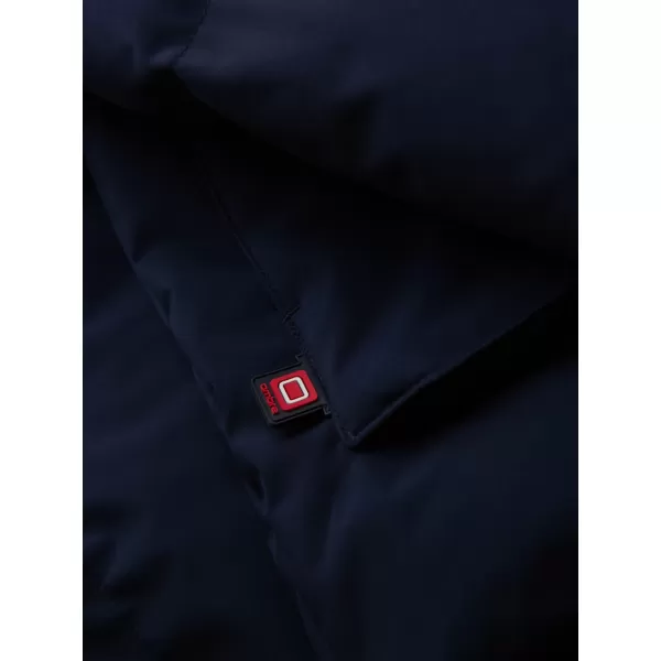  Pánska zimná bunda OMBRE OM-JAHP-0306 NÁMORNÍCKA MODRÁ 