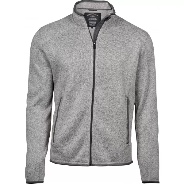  Pánska mikina TEE JAYS | TJ 9615 GREY MELANGE 
