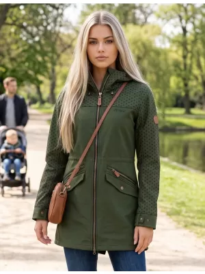 Dámska bunda softshell ALTISPORT GEMEE KHAKI