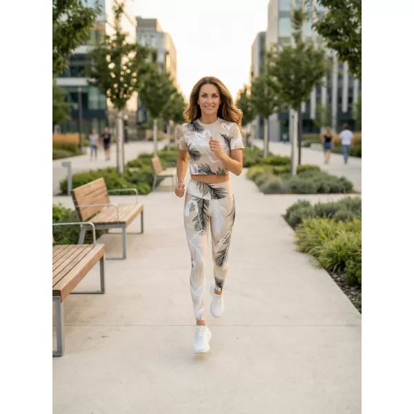  Dámsky prémiový crop top ALTISPORT VOJ/ALW001TR07 HNEDÁ 