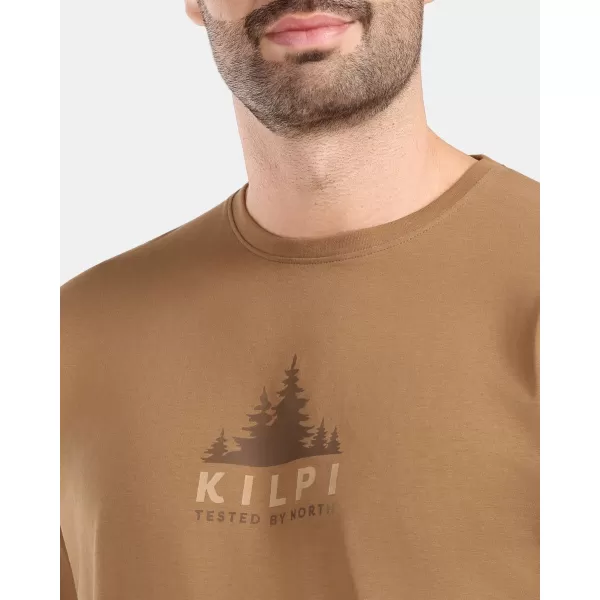  Pánske tričko KILPI BASE-M ZM0301KI HNEDÁ 