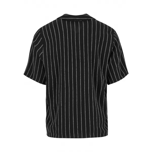  Pánska košeľa URBAN CLASSICS TB7342 ČIERNA/BIELA 