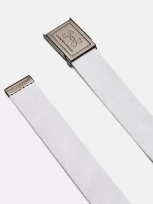 Pánsky opasok UNDER ARMOUR M STRETCH WEBBING BELT 1383935-100 BIELA