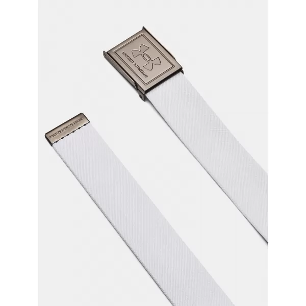  Pánsky opasok UNDER ARMOUR M STRETCH WEBBING BELT 1383935-100 BIELA 