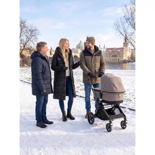 Dámsky kabát KIXMI VENECIA ČIERNA/BIELA 