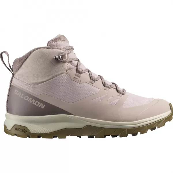  Dámske topánky SALOMON OUTSNAP WATERPROOF W ETHEREA/ŽELEZO/KOJOT HNEDÁ 