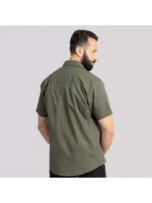 Pánska košeľa PENTAGON PLATO SHIRT SHORT K02019 VLK/SIVÁ