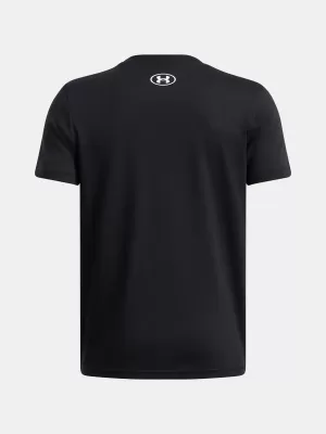 Chlapčenské tričko UNDER ARMOUR UA B LOGO WORDMARK SS 1389963-001 ČIERNA