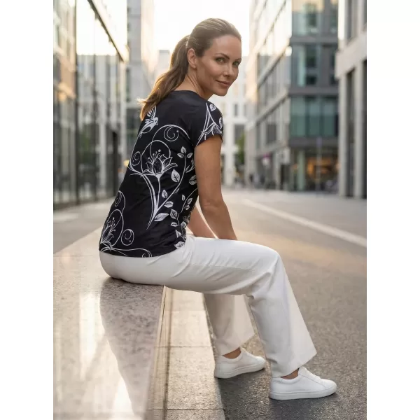  Dámska voľnočasová košeľa premium ALTISPORT VOJ/ALW106TR06 ČIERNA 