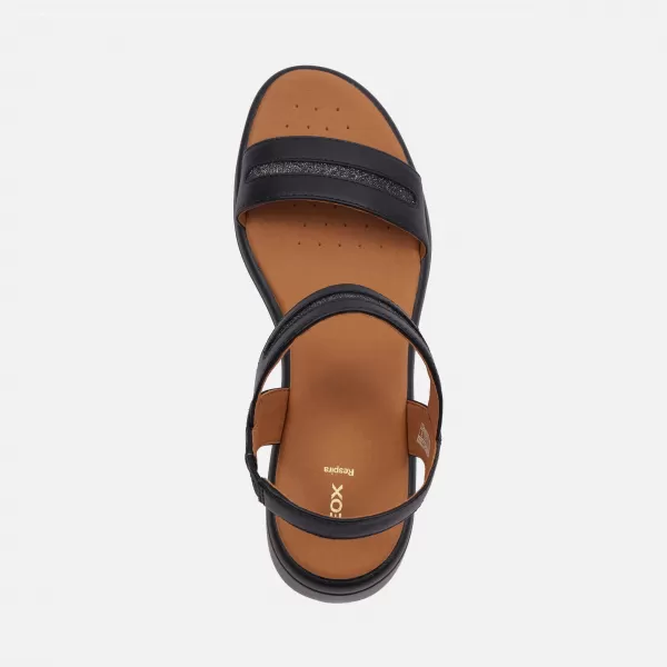  Dámske sandále GEOX MELICONIA G000969 ČIERNA 