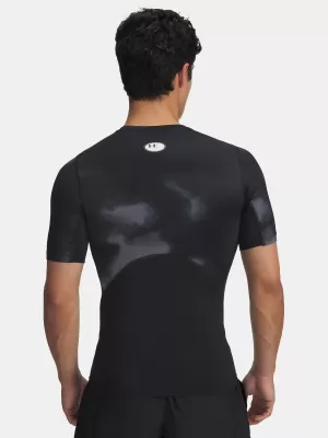 Pánske tričko UNDER ARMOUR UA HG ARMOUR PRINTED SS 1383321-003 ČIERNA
