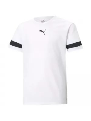 Detský dres PUMA FASTPLAY JSY V JR STRIPES3 60588601 PUMOVÁ BIELA