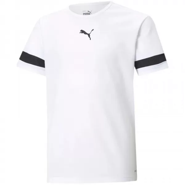  Detský dres PUMA FASTPLAY JSY V JR STRIPES3 60588601 PUMOVÁ BIELA 