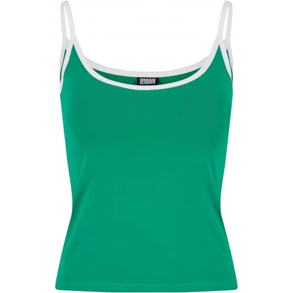  Dámske tielko URBAN CLASSICS TB7485A ŽABA ZELENÁ/BIELA/BIELA/ČIERNA 