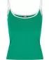 Dámske tielko URBAN CLASSICS TB7485A ŽABA ZELENÁ/BIELA/BIELA/ČIERNA