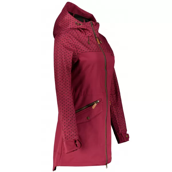  Dámska bunda softshell ALTISPORT GEMEE BURGUNDSKO 