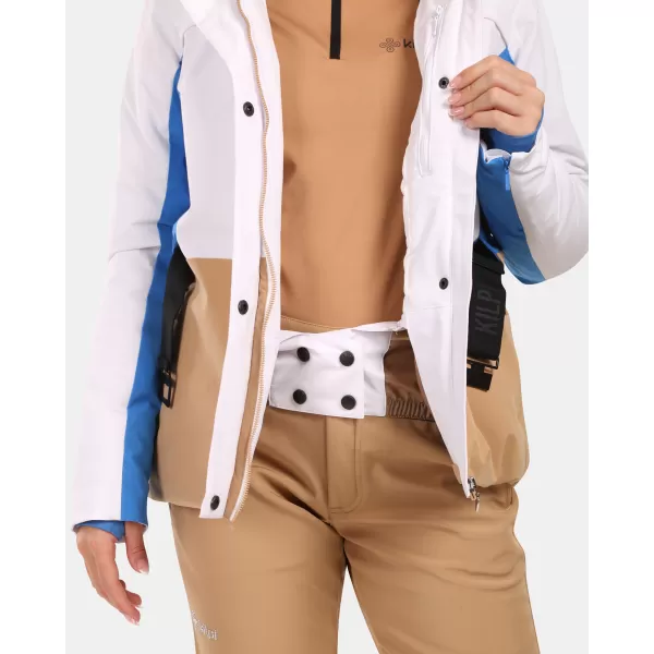  Dámska lyžiarska bunda KILPI CARRIE-W ZL0108KI BIELA 