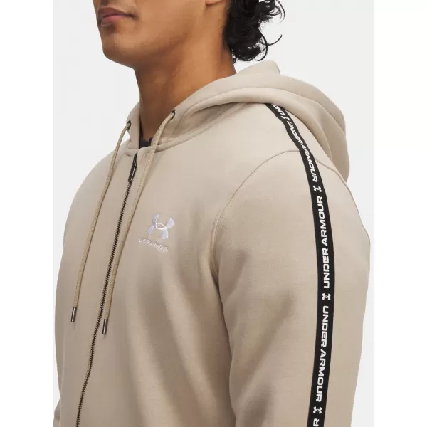  Pánska mikina UNDER ARMOUR UA ICON FLEECE FZ TAPING 1390298-299 HNEDÁ 