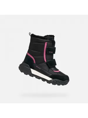 Dievčenské členkové čižmy GEOX TREKKYUP AB J46M7E08V22C0922 ČIERNA