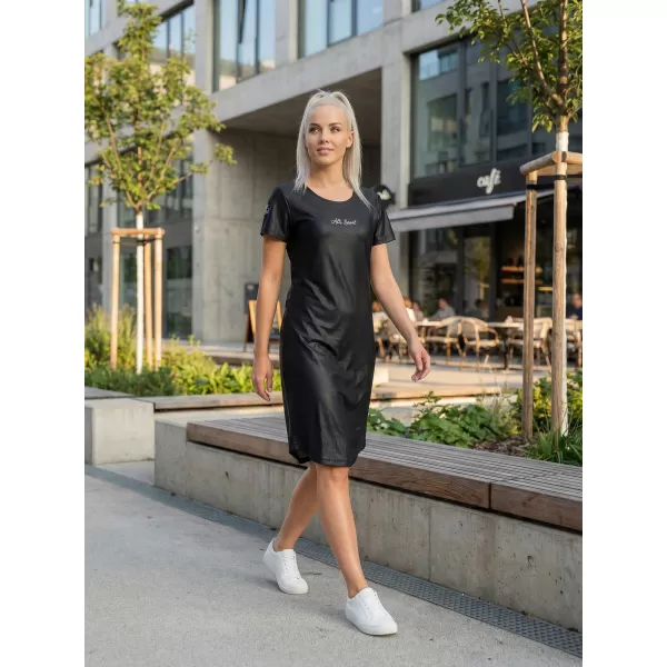  Dámske predĺžené prémiové tričko ALTISPORT VOJ/ALW075SAT02 ČIERNA 