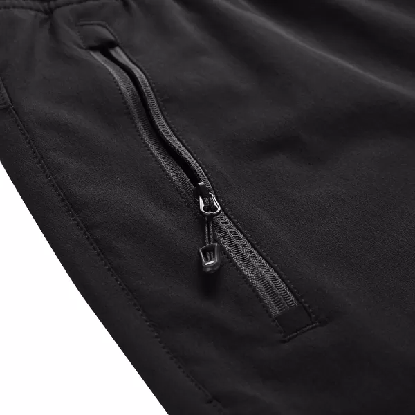  Pánske softshell nohavice ALPINE PRO HURF 2 ČIERNY 