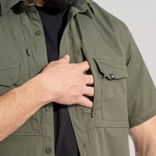  Pánska košeľa PENTAGON PLATO SHIRT SHORT K02019 KAKI 