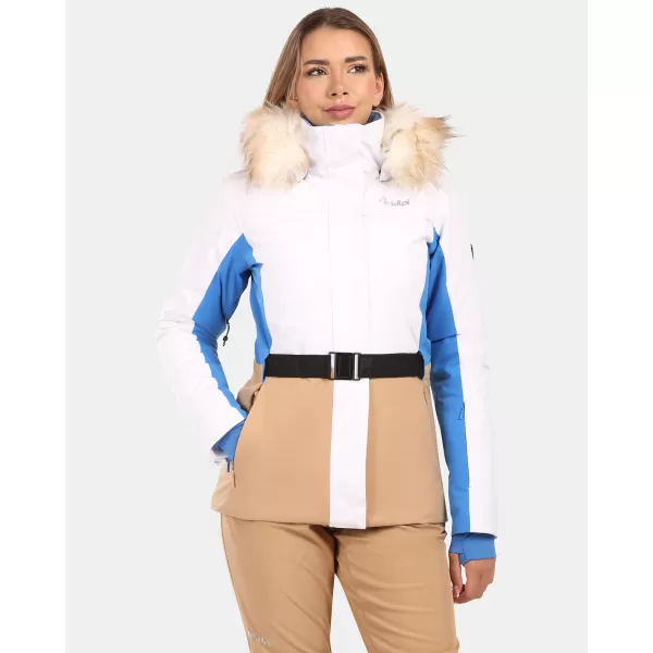  Dámska lyžiarska bunda KILPI CARRIE-W ZL0108KI BIELA 