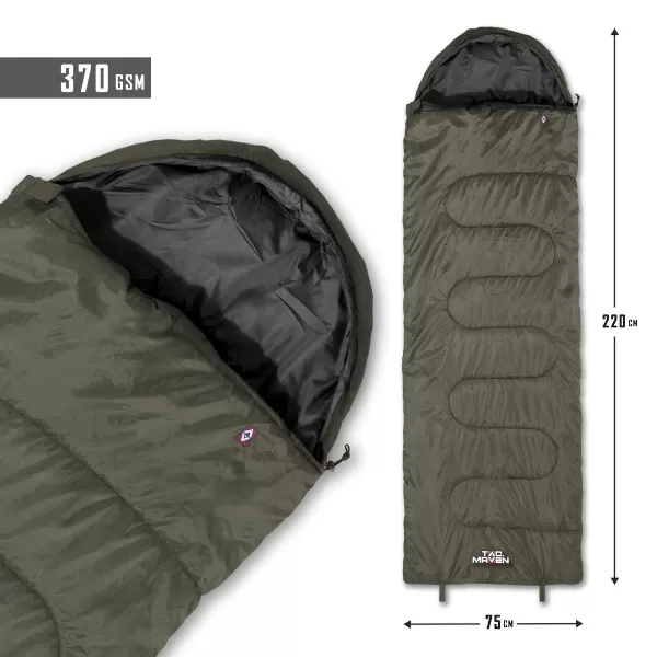  Spací vak PENTAGON MAJOR SLEEPING BAG 370GR/M² D19002 HNEDÁ ŠEDÁ 