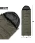 Spací vak PENTAGON MAJOR SLEEPING BAG 370GR/M² D19002 HNEDÁ ŠEDÁ