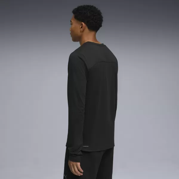  Pánske tričko PUMA M CLOUDSPUN LS TEE 52759101 PUMA ČIERNA 