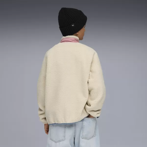  Detská bunda PUMA HYBRID SHERPA JACKET 68840587 ALPSKÝ SNEH 