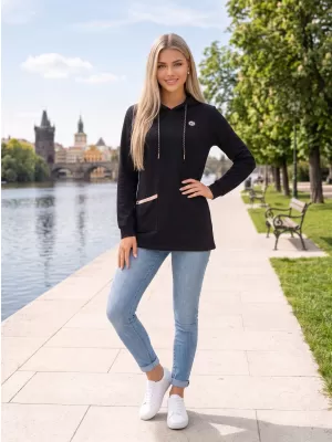 Dámska mikina ALTISPORT GITA ČIERNA